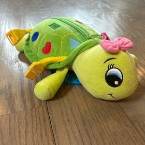Belle Turtle Stuffed Animal: Educational Toy - Zippers, Buckles, Shapes, Numbers